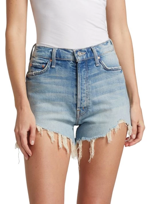 Mother Tomcat Stretch Denim Kick Fray Shorts 4 Mother Tomcat Stretch Denim Kick Fray Shorts - Image 2