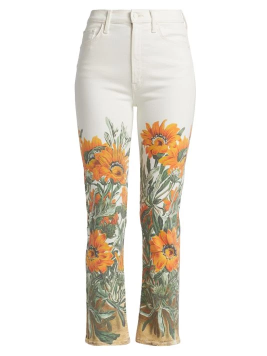 Mother Floral High-Waist Ankle Jeans 3 Mother Floral High-Waist Ankle Jeans