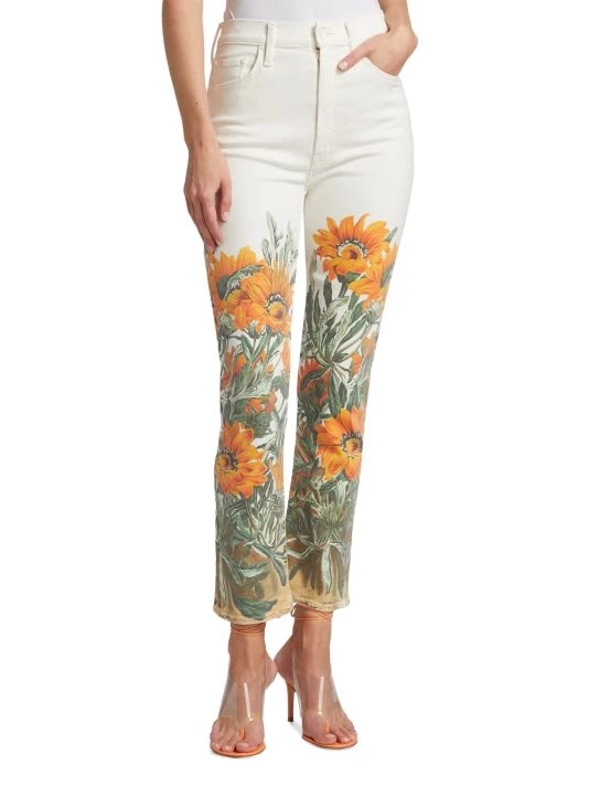 Mother Floral High-Waist Ankle Jeans 5 Mother Floral High-Waist Ankle Jeans - Image 3