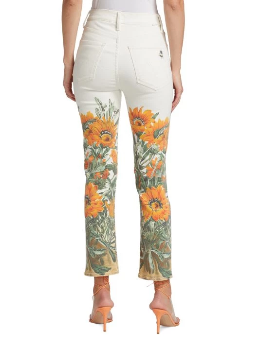 Mother Floral High-Waist Ankle Jeans 7 Mother Floral High-Waist Ankle Jeans - Image 5