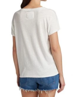 Mother Sinful Print Cotton & Linen T-Shirt -Cheap Mother And Heron Store unnamed file 1066