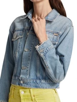 Mother The BIg Shorty Distressed Denim Crop Jacket 14 Mother The BIg Shorty Distressed Denim Crop Jacket -Cheap Mother And Heron Store unnamed file 1084