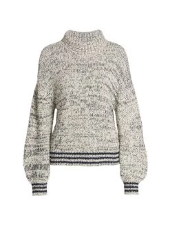 Mother The Mock Neck Cropped Sweater