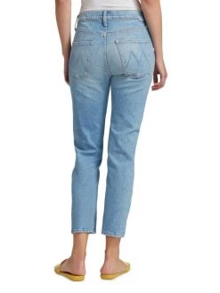 Mother The Scrapper Ankle Mid-Rise Stretch Crop Straight-Leg Jeans -Cheap Mother And Heron Store unnamed file 1144