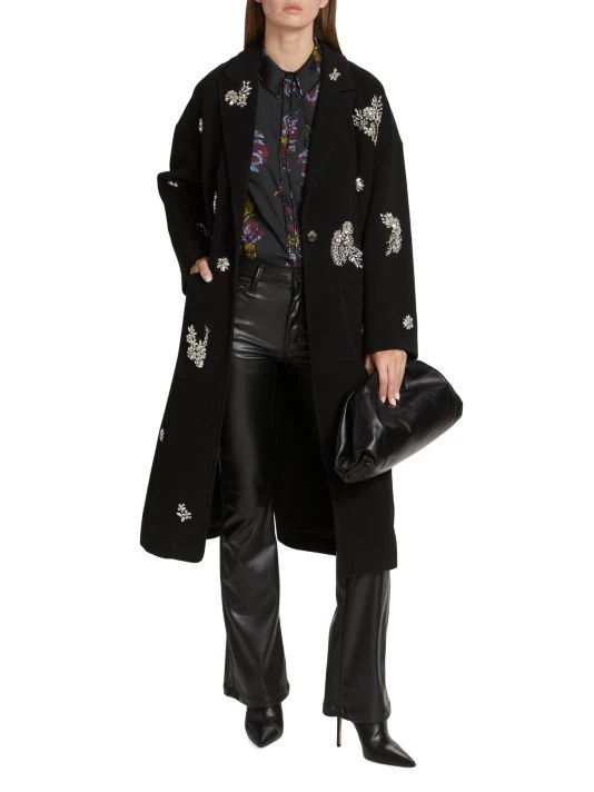 Mother The Weekender Mid-Rise Faux-Leather Flare Jeans 4 Mother The Weekender Mid-Rise Faux-Leather Flare Jeans - Image 2