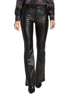 Mother The Weekender Mid-Rise Faux-Leather Flare Jeans 11 Mother The Weekender Mid-Rise Faux-Leather Flare Jeans -Cheap Mother And Heron Store unnamed file 116