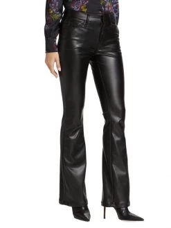 Mother The Weekender Mid-Rise Faux-Leather Flare Jeans 12 Mother The Weekender Mid-Rise Faux-Leather Flare Jeans -Cheap Mother And Heron Store unnamed file 117