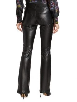 Mother The Weekender Mid-Rise Faux-Leather Flare Jeans 13 Mother The Weekender Mid-Rise Faux-Leather Flare Jeans -Cheap Mother And Heron Store unnamed file 118