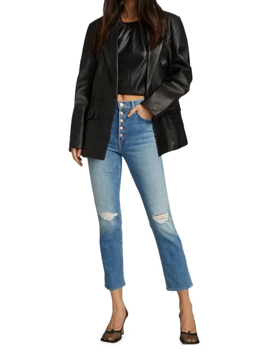 Mother The Pixie Cropped Mid-Rise Jeans 4 Mother The Pixie Cropped Mid-Rise Jeans - Image 2