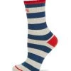 Mother Life Saver Striped Crew Socks