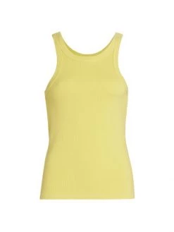 Mother The Chin-Ups Ribbed Tank Top Canary Yellow -Cheap Mother And Heron Store unnamed file 1207