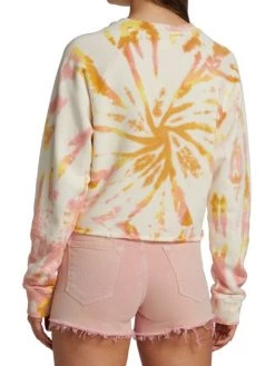 Mother The Loafer Crop Fray Tie-Dye Sweatshirt -Cheap Mother And Heron Store unnamed file 1231