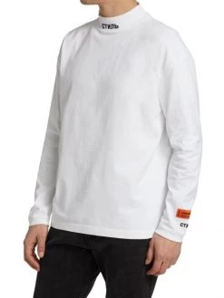 Heron Preston Mockneck Long-Sleeve T-Shirt For Men -Cheap Mother And Heron Store unnamed file 1245