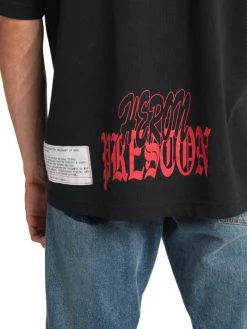 Heron Preston Flaming Skull Crewneck T-Shirt For Men -Cheap Mother And Heron Store unnamed file 1277