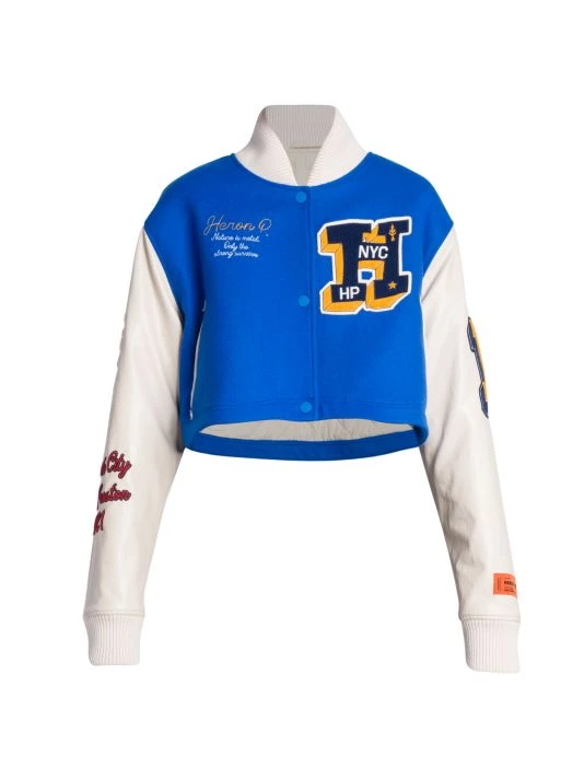 Heron Preston Heron Patches Varsity Jacket 3 Heron Preston Heron Patches Varsity Jacket