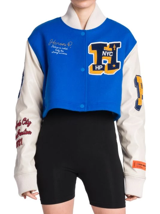 Heron Preston Heron Patches Varsity Jacket 5 Heron Preston Heron Patches Varsity Jacket - Image 3