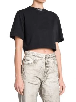 Heron Preston Embroidered-Neck T-Shirt -Cheap Mother And Heron Store unnamed file 1342