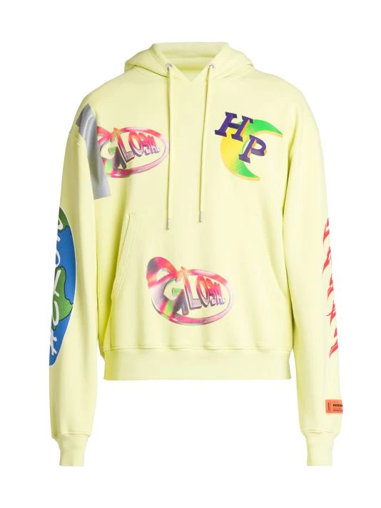 Heron Preston Global Collage Relaxed-Fit Hoodie For Men 3 Heron Preston Global Collage Relaxed-Fit Hoodie For Men