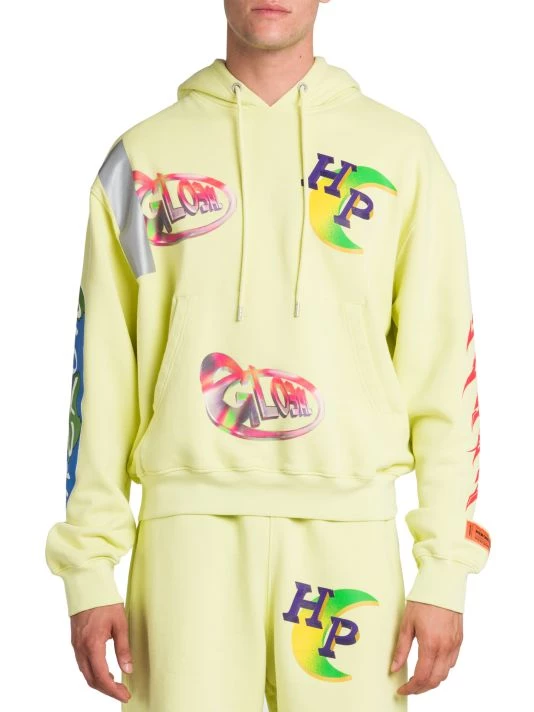 Heron Preston Global Collage Relaxed-Fit Hoodie For Men 5 Heron Preston Global Collage Relaxed-Fit Hoodie For Men - Image 3