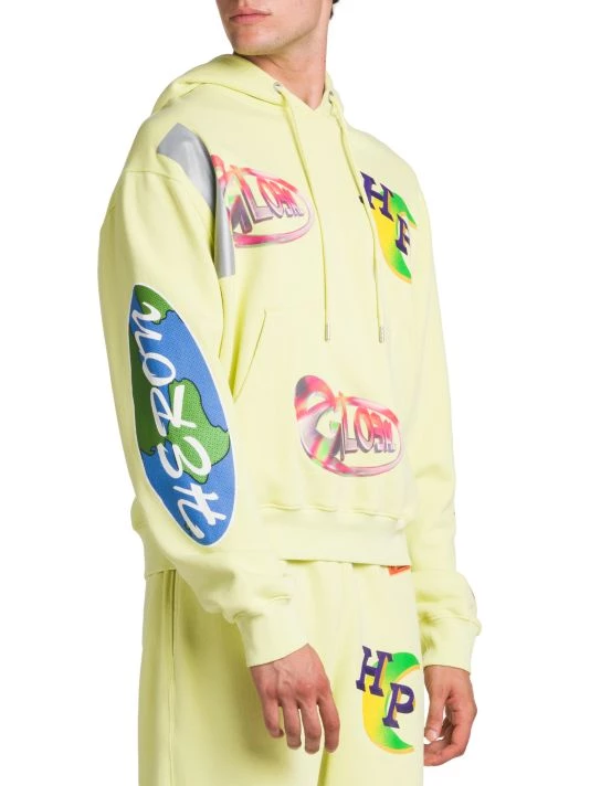 Heron Preston Global Collage Relaxed-Fit Hoodie For Men 6 Heron Preston Global Collage Relaxed-Fit Hoodie For Men - Image 4