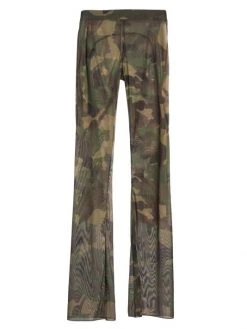 Heron Preston Sheer Mesh Camouflage Pants
