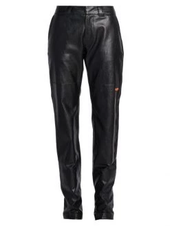 Heron Preston Faux Leather Chino Pants