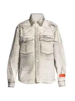 Heron Preston Overdyed Spray Pocket Shirt