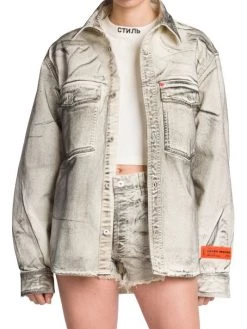 Heron Preston Overdyed Spray Pocket Shirt -Cheap Mother And Heron Store unnamed file 1430