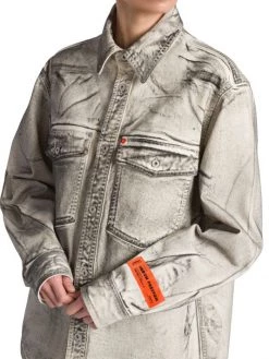 Heron Preston Overdyed Spray Pocket Shirt -Cheap Mother And Heron Store unnamed file 1433