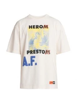Heron Preston Authorized Logo-Print T-Shirt For Men