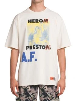 Heron Preston Authorized Logo-Print T-Shirt For Men -Cheap Mother And Heron Store unnamed file 1436
