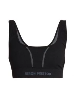 Heron Preston Scoopneck Logo Sports Bra