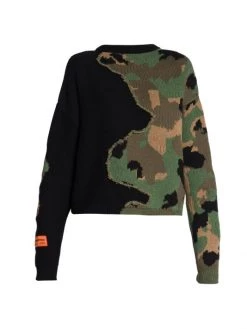 Heron Preston Camouflage Crewneck Sweater
