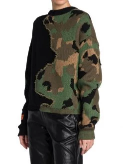 Heron Preston Camouflage Crewneck Sweater -Cheap Mother And Heron Store unnamed file 1532