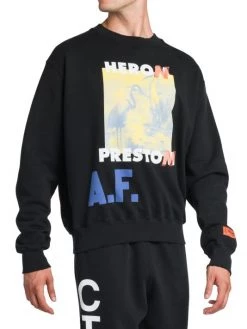 Heron Preston Authorized Logo-Print Sweatshirt For Men -Cheap Mother And Heron Store unnamed file 1544