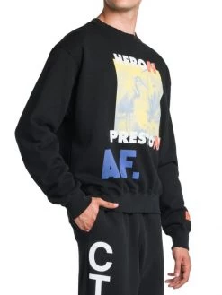 Heron Preston Authorized Logo-Print Sweatshirt For Men -Cheap Mother And Heron Store unnamed file 1545