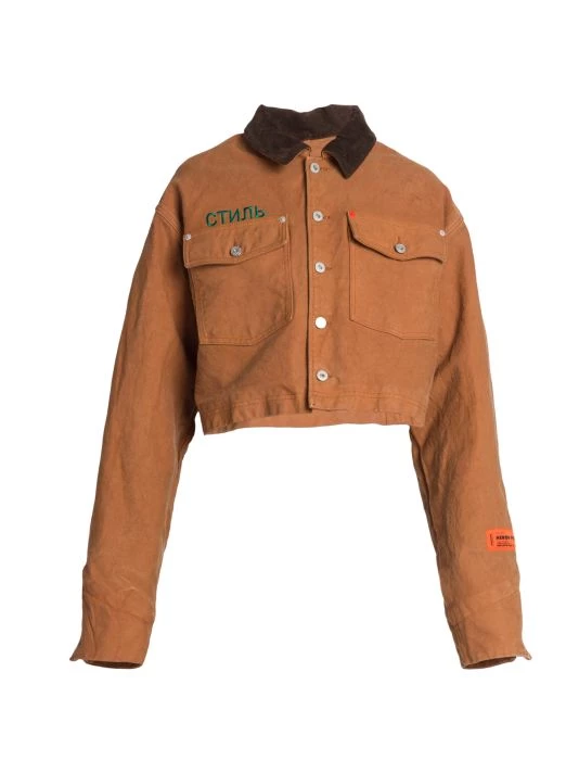 Heron Preston Cropped Canvas Jacket 3 Heron Preston Cropped Canvas Jacket