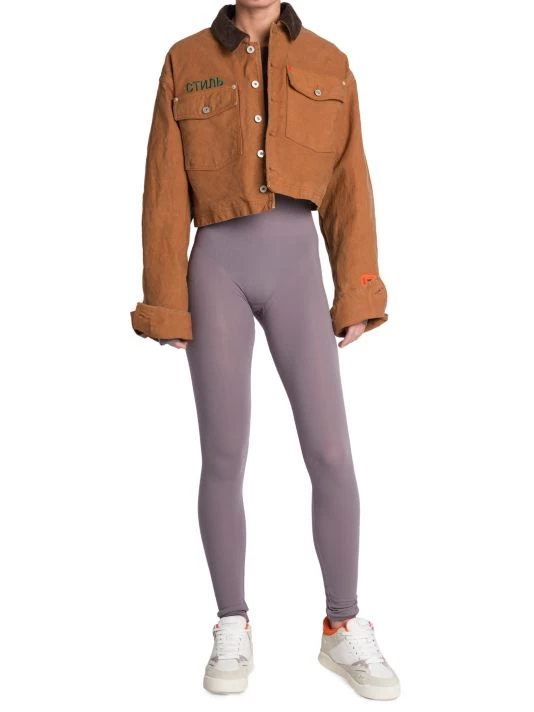 Heron Preston Cropped Canvas Jacket 4 Heron Preston Cropped Canvas Jacket - Image 2