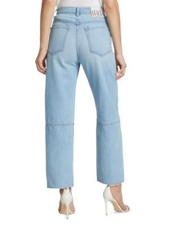 Mother Double Stack High-Rise Seamed Ankle Jeans -Cheap Mother And Heron Store unnamed file 160