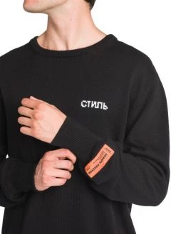 Heron Preston Ctnmb Knit Logo Sweater For Men -Cheap Mother And Heron Store unnamed file 1609