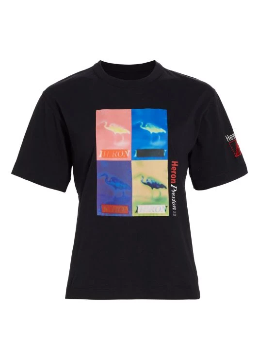 Heron Preston Checkered Graphic T-Shirt 3 Heron Preston Checkered Graphic T-Shirt