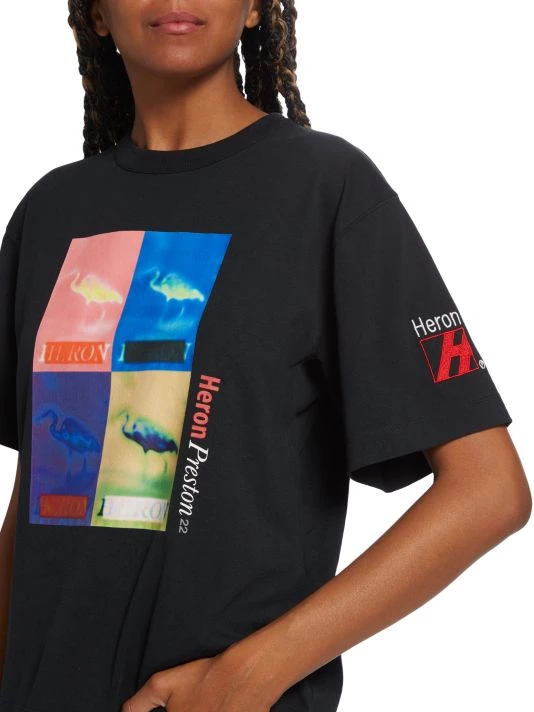 Heron Preston Checkered Graphic T-Shirt 7 Heron Preston Checkered Graphic T-Shirt - Image 5