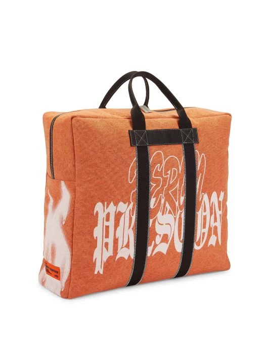 Heron Preston Flaming Skull Duffle Bag For Men 6 Heron Preston Flaming Skull Duffle Bag For Men - Image 4