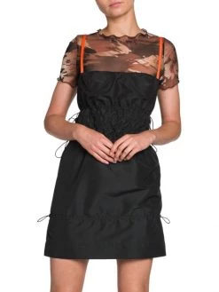 Heron Preston Ruched Nylon Minidress -Cheap Mother And Heron Store unnamed file 1709