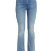 Mother The Hustler High-Rise Ankle Flare Stretch Fray Jeans -Cheap Mother And Heron Store unnamed file 184