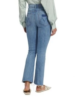 Mother The Hustler High-Rise Ankle Flare Stretch Fray Jeans -Cheap Mother And Heron Store unnamed file 188