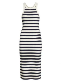 Mother The Chin Ups Rib-Knit Midi-Dress