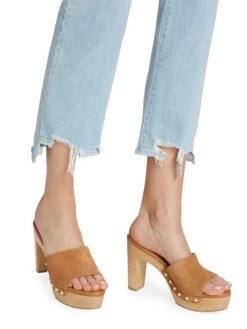 Mother The Insider Cropped Raw-Edge Jeans -Cheap Mother And Heron Store unnamed file 272