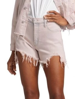 Mother The Tomcat High-Rise Cotton-Blend Denim Shorts 11 Mother The Tomcat High-Rise Cotton-Blend Denim Shorts -Cheap Mother And Heron Store unnamed file 276