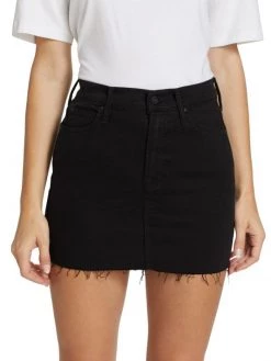 Mother Cotton-Blend Denim Miniskirt -Cheap Mother And Heron Store unnamed file 320